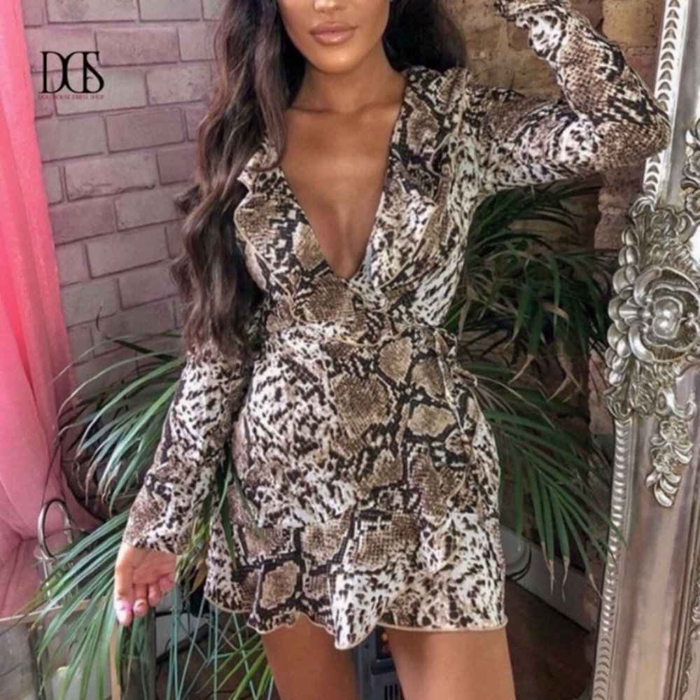 SnakeSkin Mini Dress